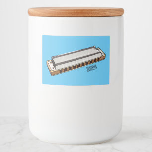 Étiquette Pour Bocaux Illustration de dessin d'Harmonica