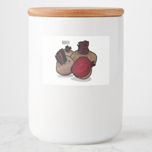 Étiquette Pour Bocaux Illustration de dessin sur la betterave