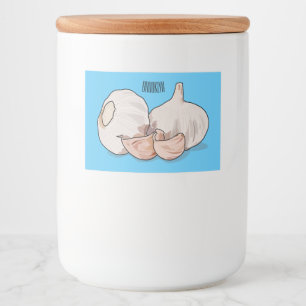 Étiquette Pour Bocaux Illustration de dessin sur l'ail