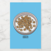 Étiquette Pour Bocaux Illustration de dessin sur les céréales (Étiquettes simples)