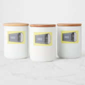 Étiquette Pour Bocaux Illustration de dessin sur micro-ondes (Bouteilles)