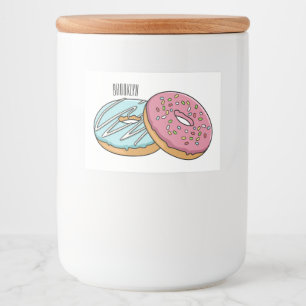 Étiquette Pour Bocaux Illustration de Donut