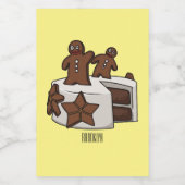 Étiquette Pour Bocaux Illustration de gâteau de pain d'épices (Étiquettes simples)