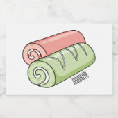 Étiquette Pour Bocaux Illustration de gâteau suisse roll / roll (Étiquettes simples)