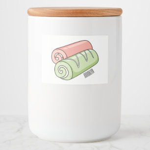 Étiquette Pour Bocaux Illustration de gâteau suisse roll / roll