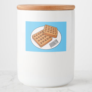 Étiquette Pour Bocaux Illustration de gaufre