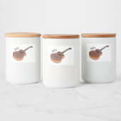 Étiquette Pour Bocaux Illustration de guitare acoustique (Bouteilles)