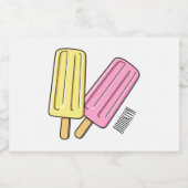 Étiquette Pour Bocaux Illustration de Ice pop (Étiquettes simples)