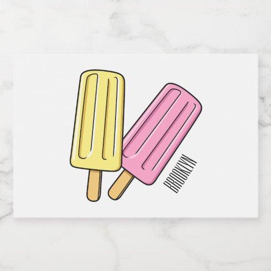 Étiquette Pour Bocaux Illustration de Ice pop (Étiquettes simples)