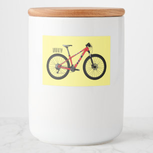 Étiquette Pour Bocaux Illustration de la bande dessinée de vélo