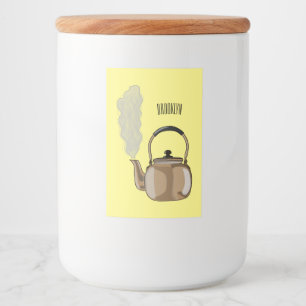 Étiquette Pour Bocaux Illustration de la bouilloire à thé ou à thé