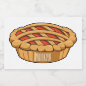 Étiquette Pour Bocaux Illustration de la caricature à tarte (Étiquettes simples)