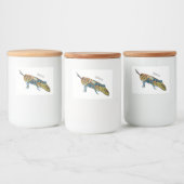 Étiquette Pour Bocaux Illustration de la caricature de la sauterelle en  (Bouteilles)