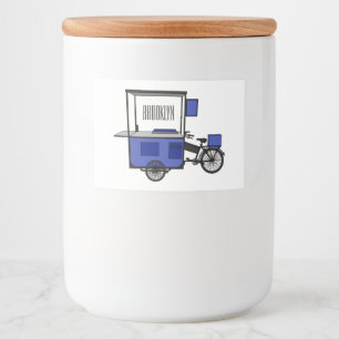 Étiquette Pour Bocaux Illustration de la charrette alimentaire