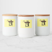 Étiquette Pour Bocaux Illustration de la machine à coudre (Bouteilles)