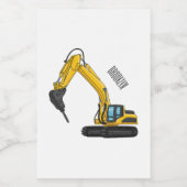 Étiquette Pour Bocaux Illustration de la pelle de rupture (Étiquettes simples)