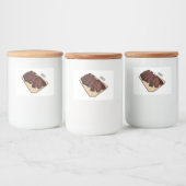 Étiquette Pour Bocaux Illustration de la poitrine de boeuf (Bouteilles)