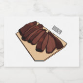 Étiquette Pour Bocaux Illustration de la poitrine de boeuf (Étiquettes simples)