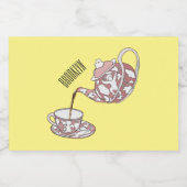 Étiquette Pour Bocaux Illustration de la série Teacup (Étiquettes simples)