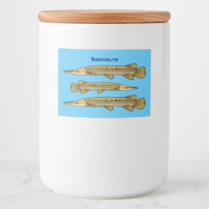 Étiquette Pour Bocaux Illustration de l'alligator garfish