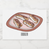 Étiquette Pour Bocaux Illustration de l'éclair de chocolat (Étiquettes simples)