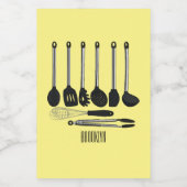 Étiquette Pour Bocaux Illustration de l'ustensile de cuisine (Étiquettes simples)