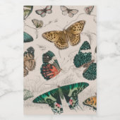 Étiquette Pour Bocaux Illustration de papillon antique : 1820 Orfèvre (Étiquettes simples)