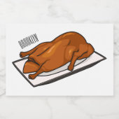 Étiquette Pour Bocaux Illustration de Peking duck (Étiquettes simples)