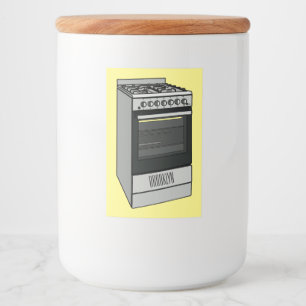 Étiquette Pour Bocaux Illustration de poêle électrique