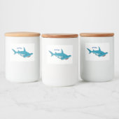 Étiquette Pour Bocaux Illustration de requin marteau (Bouteilles)