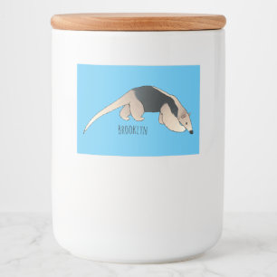 Étiquette Pour Bocaux Illustration de Tamandua