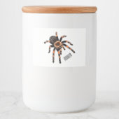 Étiquette Pour Bocaux Illustration de Tarantula (Devant)