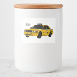 Étiquette Pour Bocaux Illustration de taxi