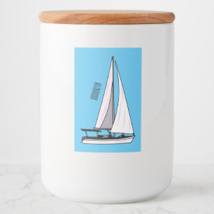Étiquette Pour Bocaux Illustration de voilier