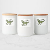 Étiquette Pour Bocaux Illustration d'Iguana (Bouteilles)