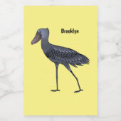 Étiquette Pour Bocaux Illustration d'oiseau de cordonnier (Étiquettes simples)