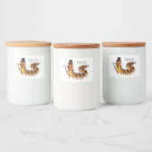 Étiquette Pour Bocaux Illustration drôle de dessin animé centipede (Bouteilles)