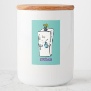 Étiquette Pour Bocaux Illustration drôle de réfrigérateur