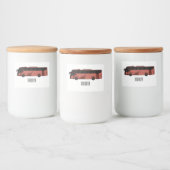 Étiquette Pour Bocaux Illustration du bus (Bouteilles)