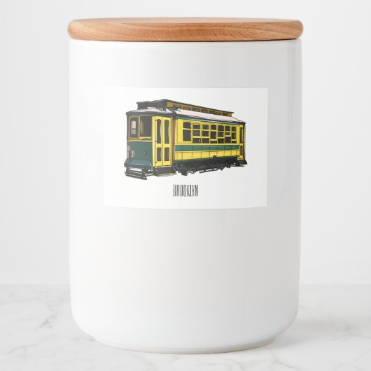 Étiquette Pour Bocaux Illustration du chariot Mata (Devant)