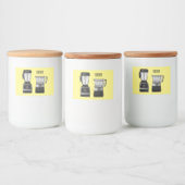 Étiquette Pour Bocaux Illustration du processeur et du mixeur alimentair (Bouteilles)