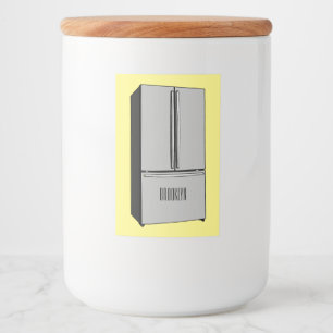 Étiquette Pour Bocaux Illustration du réfrigérateur de porte française