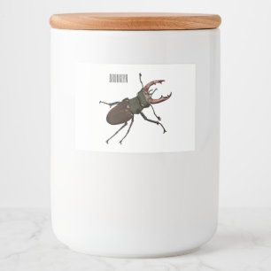 Étiquette Pour Bocaux Illustration du scarabée de stade