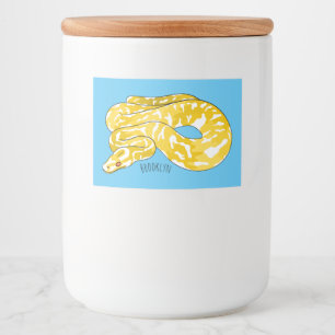 Étiquette Pour Bocaux Illustration du serpent python birman