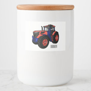Étiquette Pour Bocaux Illustration du tracteur