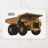 Étiquette Pour Bocaux Illustration d'un camion à grande échelle (Étiquettes simples)