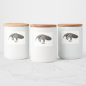 Étiquette Pour Bocaux Illustration d'un dessin animé d'Anteater (Bouteilles)