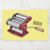 Étiquette Pour Bocaux Illustration d'un fabricant de pâtes alimentaires (Étiquettes simples)