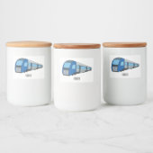 Étiquette Pour Bocaux Illustration d'un train électrique (Bouteilles)