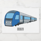 Étiquette Pour Bocaux Illustration d'un train électrique (Étiquettes simples)